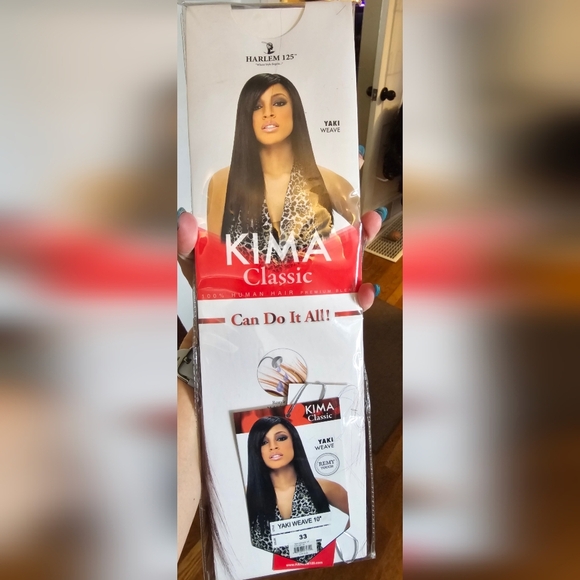 NWT human hair blend yaki weave. Color 33 - Picture 4 of 5